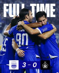 Persib Bungkam Persik Kediri 3-0, Kokoh di Puncak Klasemen