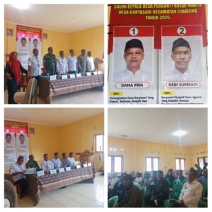 Penetapan Peserta Musyawarah dan Kampanye Calon Kepala Desa PAW Desa Karyasari Berlangsung Lancar