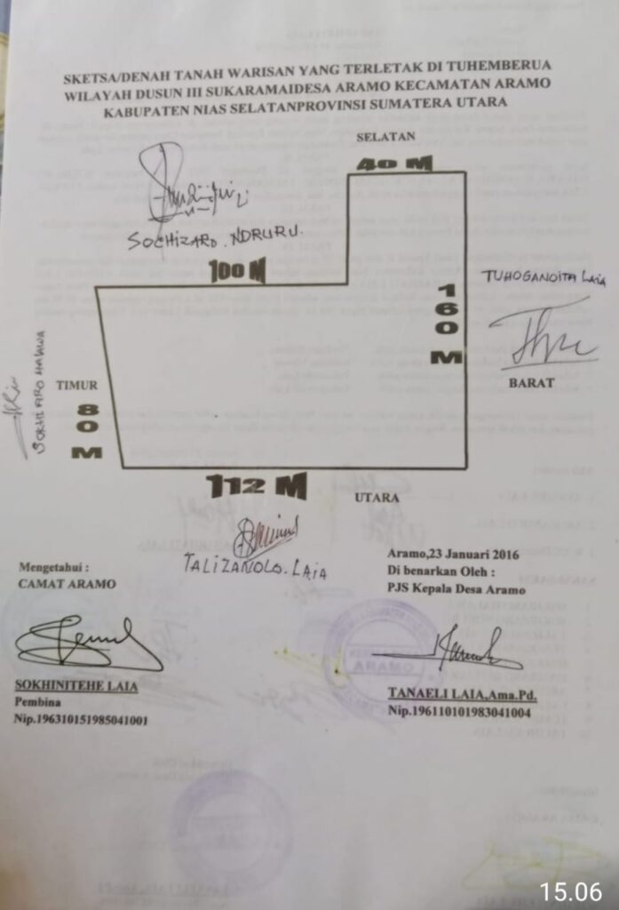 Aneh!!!Diduga Mafia tanah Sokhiaro Halawa Bersama Afri laia 