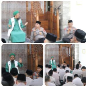Siraman Rohani di Masjid Al Fitrah Polres Lebak, Personil Antusias Ikuti Ceramah Ustadz Abdurahman