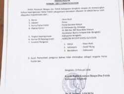 Kesbangpol Bengkalis Terbitkan Surat Keberadaan Pengurus Partai Gerakan Rakyat
