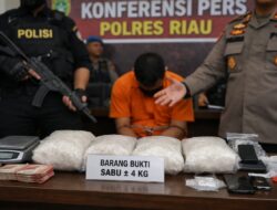 Polisi Gagalkan Peredaran 4 Kg Sabu di Riau, Warga: “Kami Resah, Tapi Bersyukur Pelaku Ditangkap