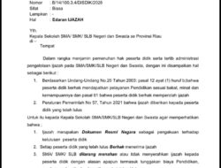 Dinas Pendidikan Riau Tegaskan Sekolah Dilarang Menahan Ijazah Siswa, Ini Penegasannya