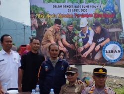 160 Pohon Ditanam di Jalan Ibrahim Aji, Kolaborasi Lintas Sektor Warnai Hari Bumi di Garut