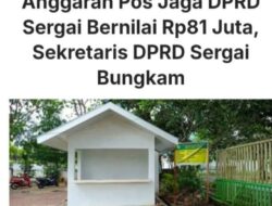 Pembangunan pos jaga di Kantor DPRD Kabupaten Serdang Bedagai (Sergai) dengan anggaran sebesar Rp81 juta menjadi sorotan publik.