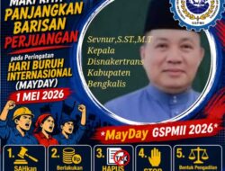 PERINGATI MAY DAY 2026, DISNAKERTRANS BENGKALIS AJAK BURUH PERKUAT BARISAN PERJUANGAN
