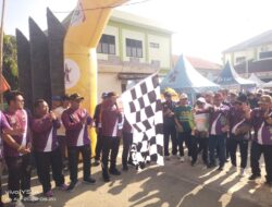 Camat Gunung Kaler Lepas Jalan Santai Meriahkan HUT Kecamatan Gunung Kaler ke-20
