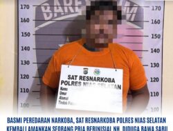Res.narkoba Polres Nias Selatan Kembali amankan Seorang Pria Berinisial NH, Diduga Bawa Sabu