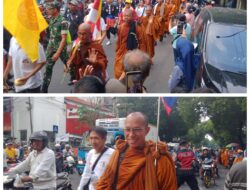 Wujudkan Toleransi Dan Kerukunan Antar Umat Beragama,Masyarakat Jombang Sambut Kedatangan 57 Biksu ” Walk Of Peace” 2026