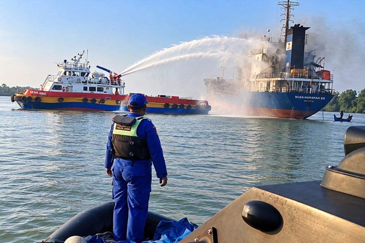 KAPAL-TANKER-MT-NURHASANAH-LIMA-TERBAKAR-DI-PERAIRAN-TELUK-MAJELIS